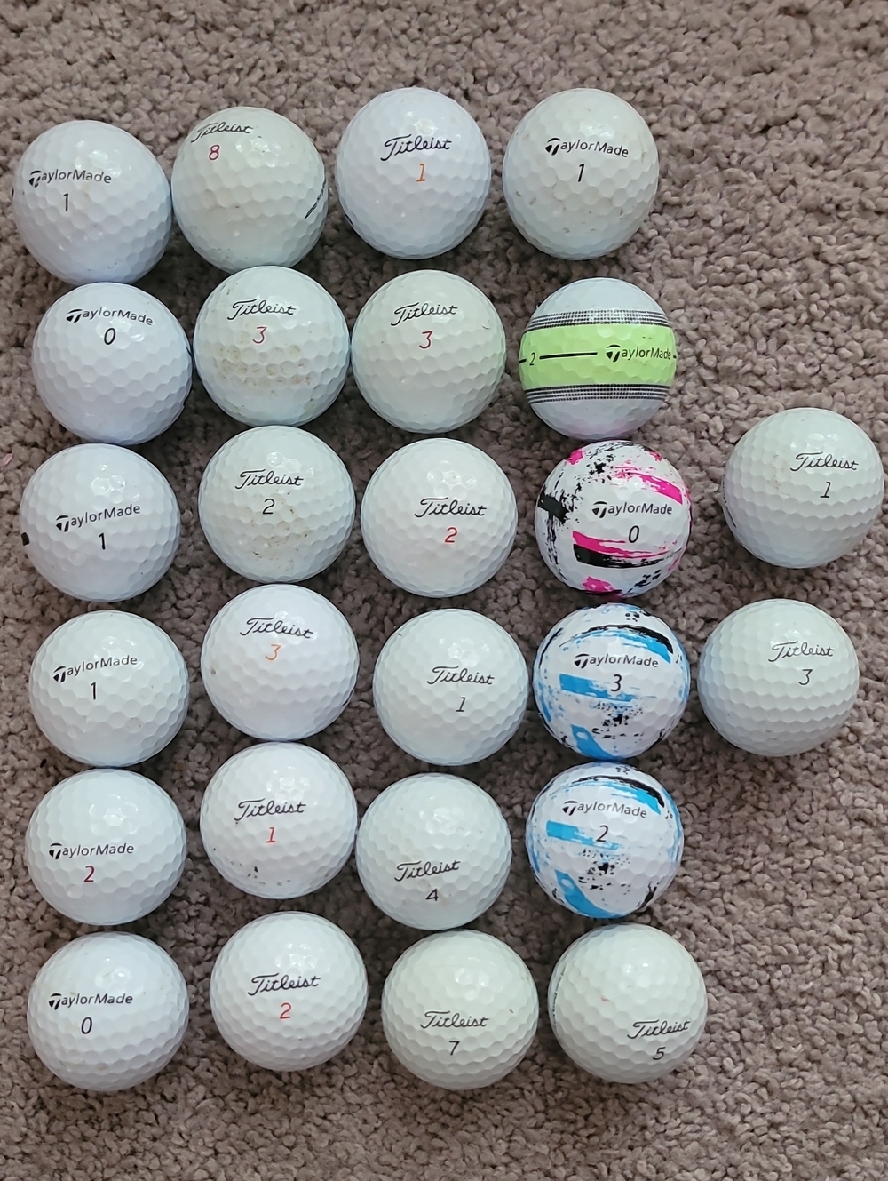 26 Titleist TaylorMade Golf Balls